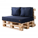 Paletové sedenie Golden Garden GG132 podsedák a vankúš 120cm x 80cm x 15cm modrá